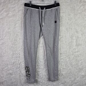 Paul Frank Womens XL Gray Ankle Sweatpants Joggers Spell Out